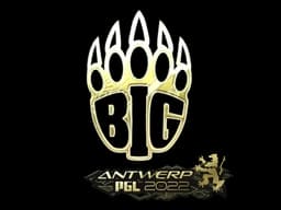 Sticker | BIG (Gold) | Antwerp 2022