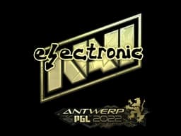 Sticker | electronic (Gold) | Antwerp 2022