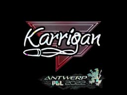 Sticker | karrigan (Glitter) | Antwerp 2022