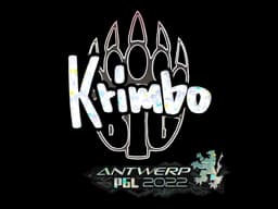 Sticker | Krimbo (Glitter) | Antwerp 2022