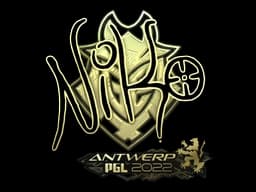 Sticker | NiKo (Gold) | Antwerp 2022