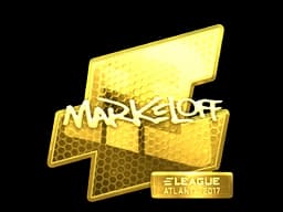 Sticker | markeloff (Gold) | Atlanta 2017