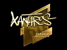 Sticker | XANTARES (Gold) | Boston 2018