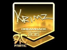 Sticker | KRIMZ (Gold) | Cluj-Napoca 2015