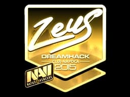 Sticker | Zeus (Gold) | Cluj-Napoca 2015