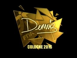 Sticker | dennis (Gold) | Cologne 2016