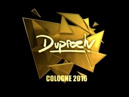 Sticker | dupreeh (Gold) | Cologne 2016