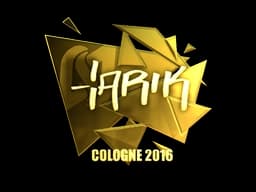 Sticker | tarik (Gold) | Cologne 2016