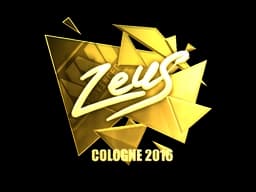 Sticker | Zeus (Gold) | Cologne 2016