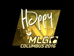 Sticker | Happy (Gold) | MLG Columbus 2016