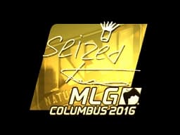 Sticker | seized (Gold) | MLG Columbus 2016