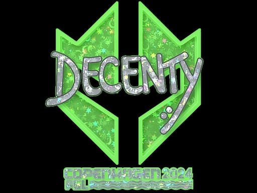 Sticker | decenty (Glitter) | Copenhagen 2024