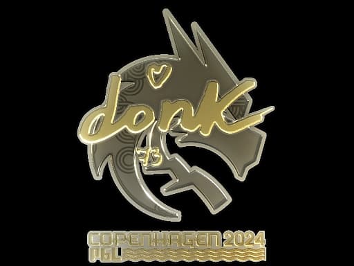 Sticker | donk (Gold) | Copenhagen 2024