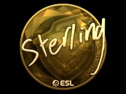 Sticker | sterling (Gold) | Katowice 2019