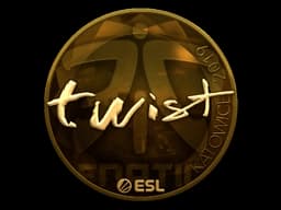 Sticker | twist (Gold) | Katowice 2019