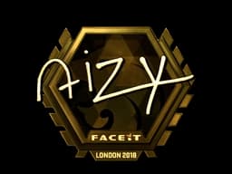 Sticker | aizy (Gold) | London 2018