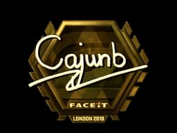 Sticker | cajunb (Gold) | London 2018