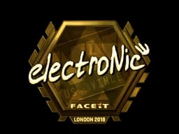 Sticker | electronic (Gold) | London 2018