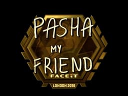 Sticker | pashaBiceps (Gold) | London 2018