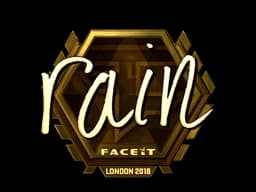 Sticker | rain (Gold) | London 2018