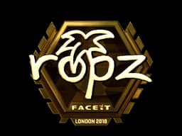 Sticker | ropz (Gold) | London 2018