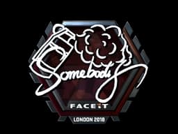 Sticker | somebody (Foil) | London 2018