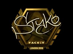 Sticker | STYKO (Gold) | London 2018