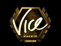 Sticker | vice (Gold) | London 2018