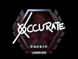 Sticker | xccurate (Foil) | London 2018