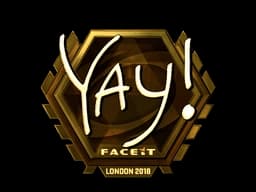 Sticker | yay (Gold) | London 2018