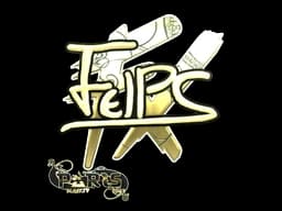 Sticker | felps (Gold) | Paris 2023