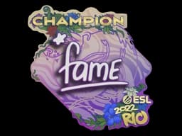 Sticker | fame (Champion) | Rio 2022