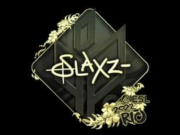 Sticker | slaxz- (Gold) | Rio 2022