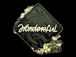 Sticker | w0nderful (Gold) | Rio 2022