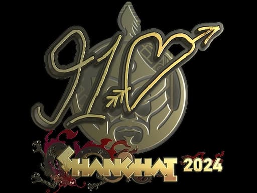 Sticker | 910 (Gold) | Shanghai 2024