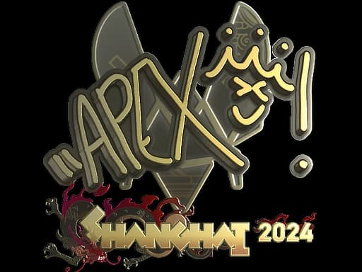 Sticker | apEX (Gold) | Shanghai 2024