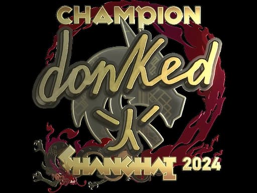 Sticker | donk (Gold, Champion) | Shanghai 2024