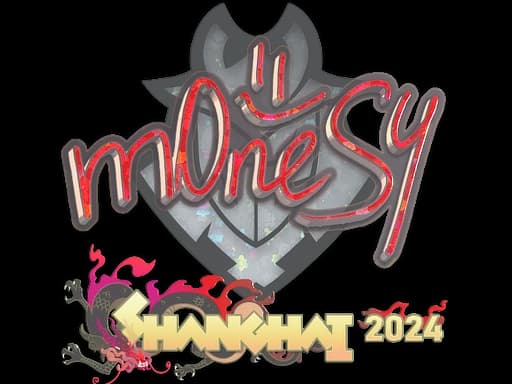 Sticker | m0NESY (Glitter) | Shanghai 2024