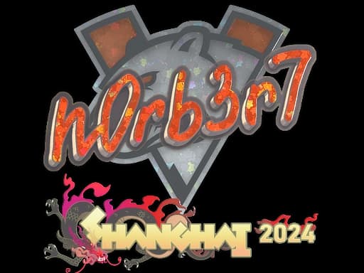 Sticker | n0rb3r7 (Glitter) | Shanghai 2024