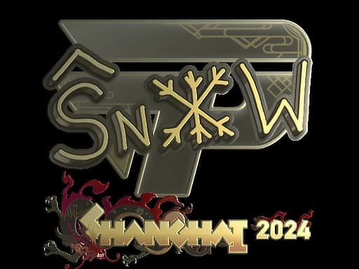 Sticker | snow (Gold) | Shanghai 2024