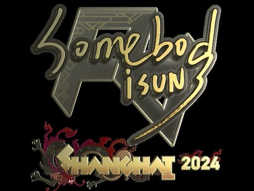 Sticker | somebody (Gold) | Shanghai 2024